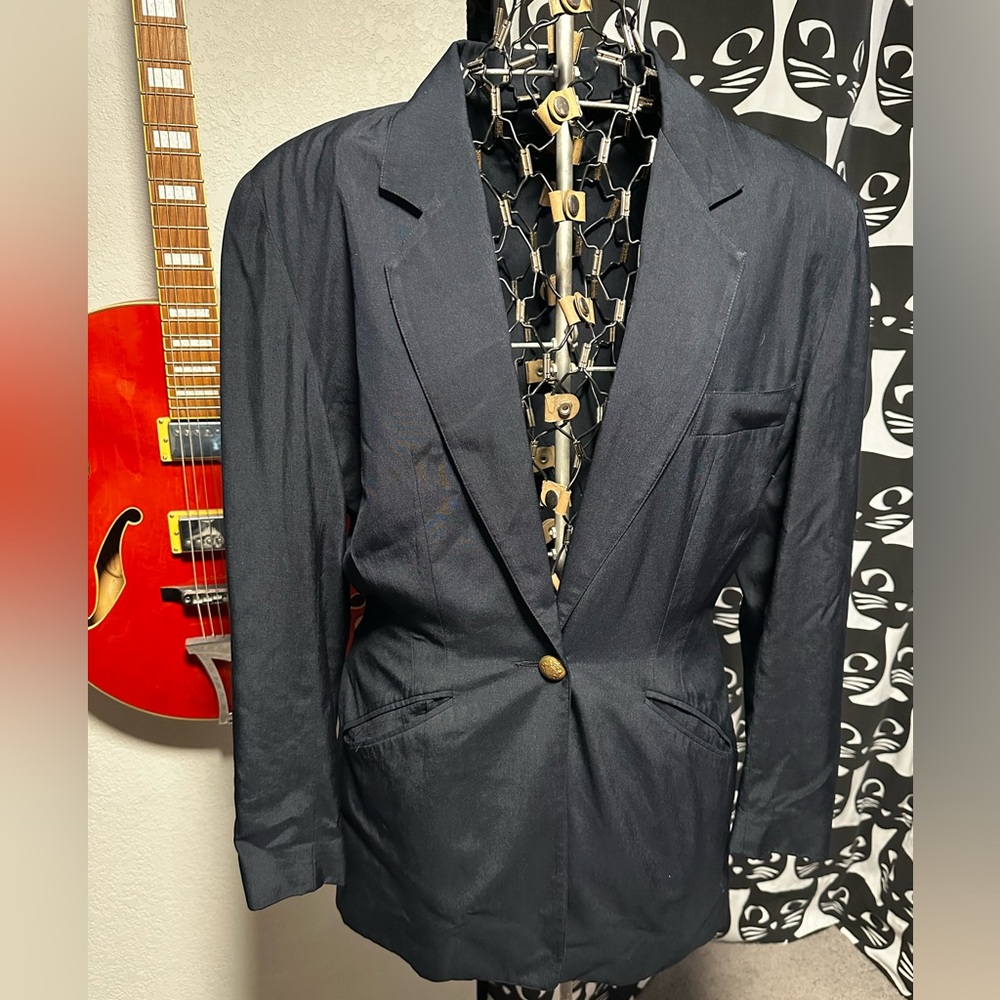 Vintage Donna Karan silk blazer